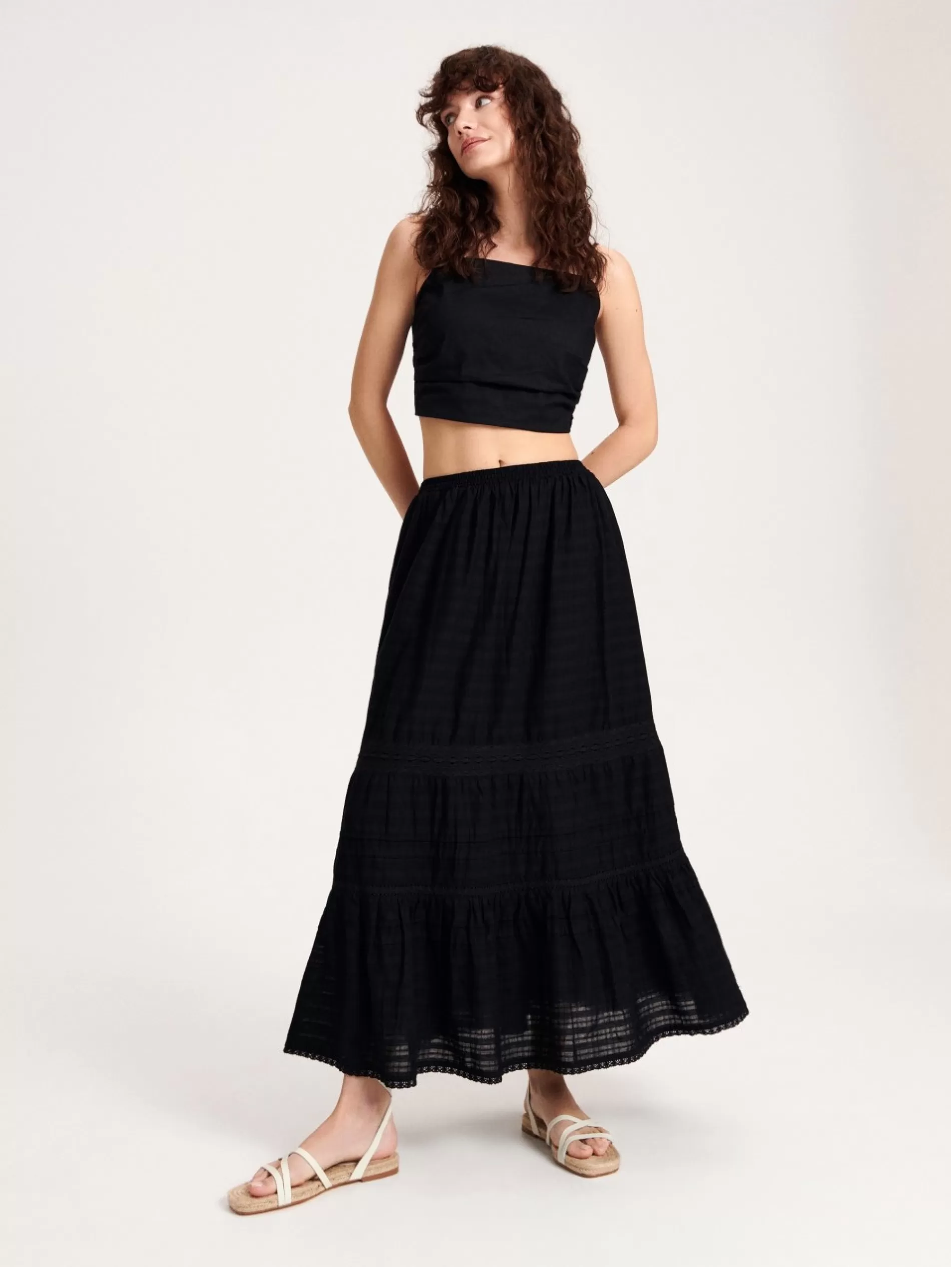 Bawelniana Spodnica Maxi^RESERVED Fashion