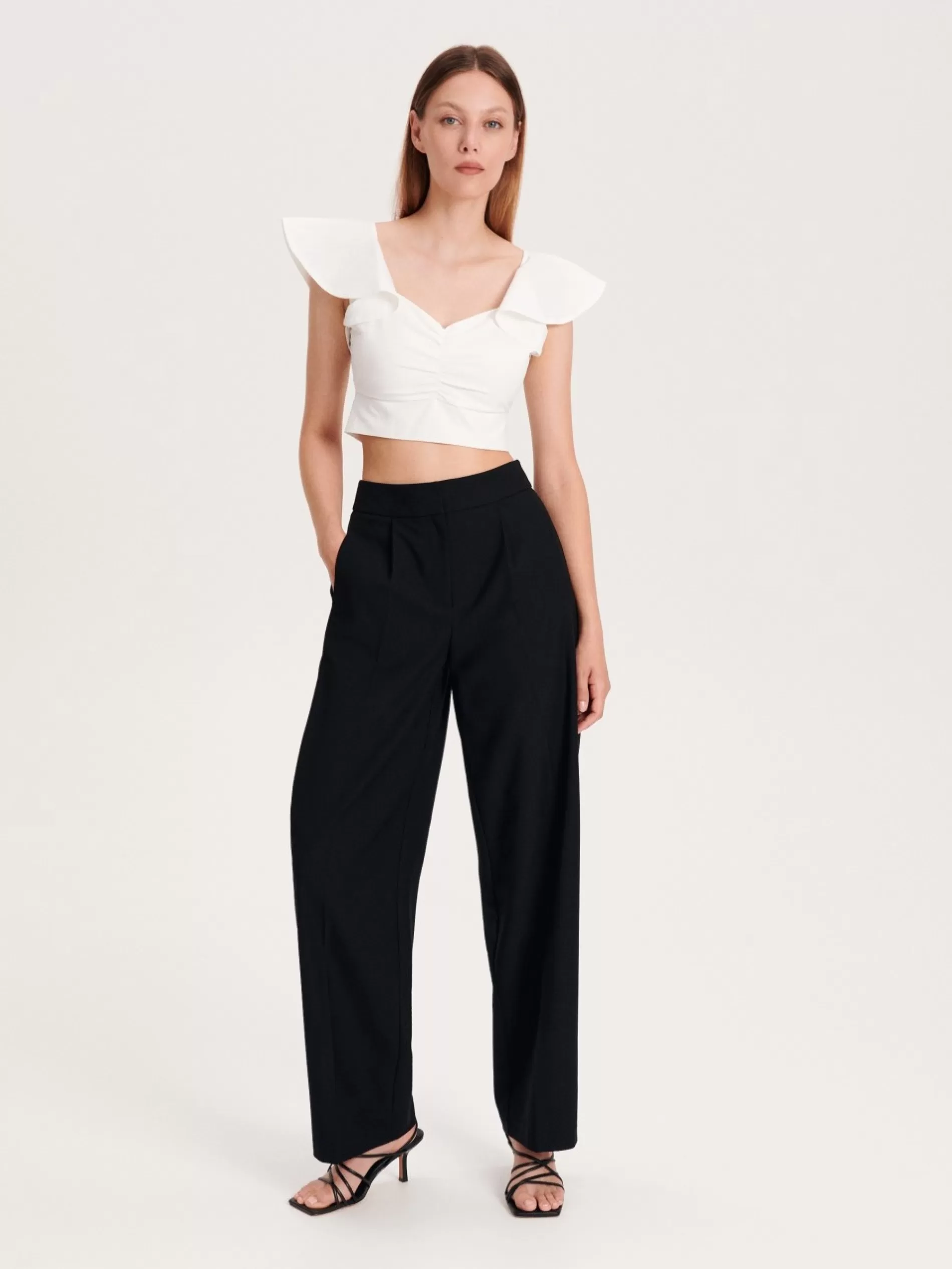 RESERVED Crop Top Z Falbanka Discount