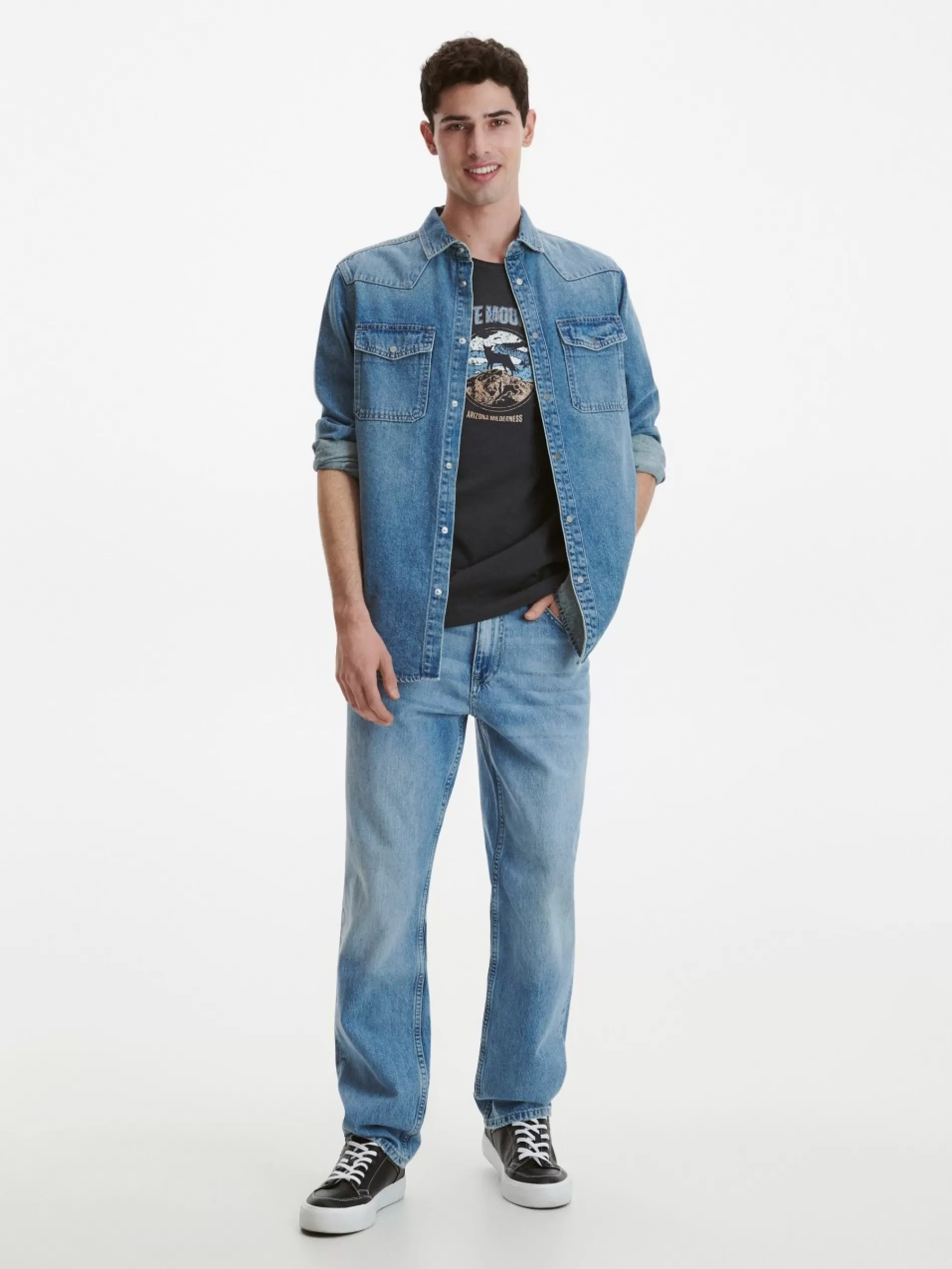 RESERVED Jeansowa Koszula Regular Fit New