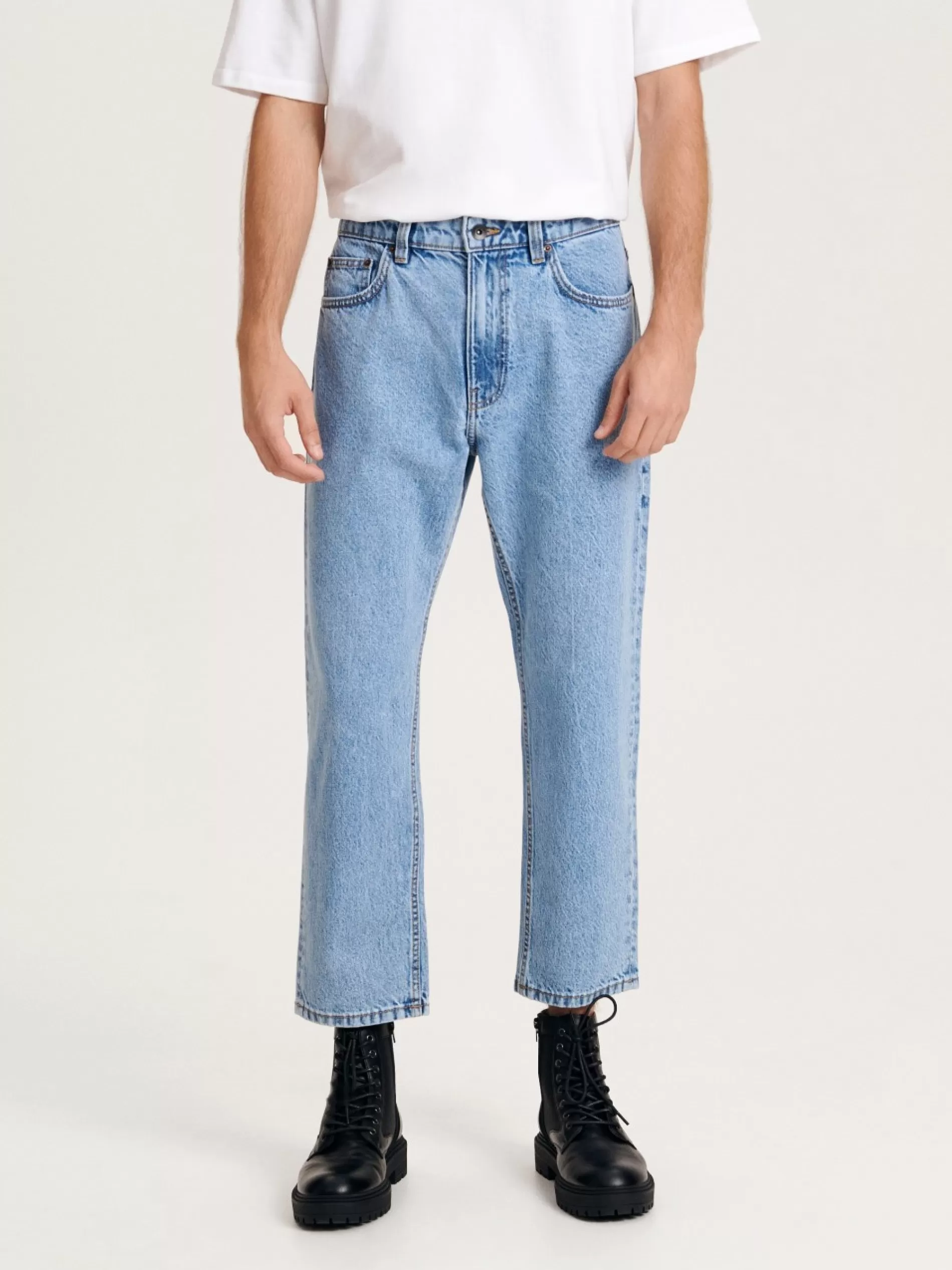 RESERVED Jeansy Regular Cropped Outlet