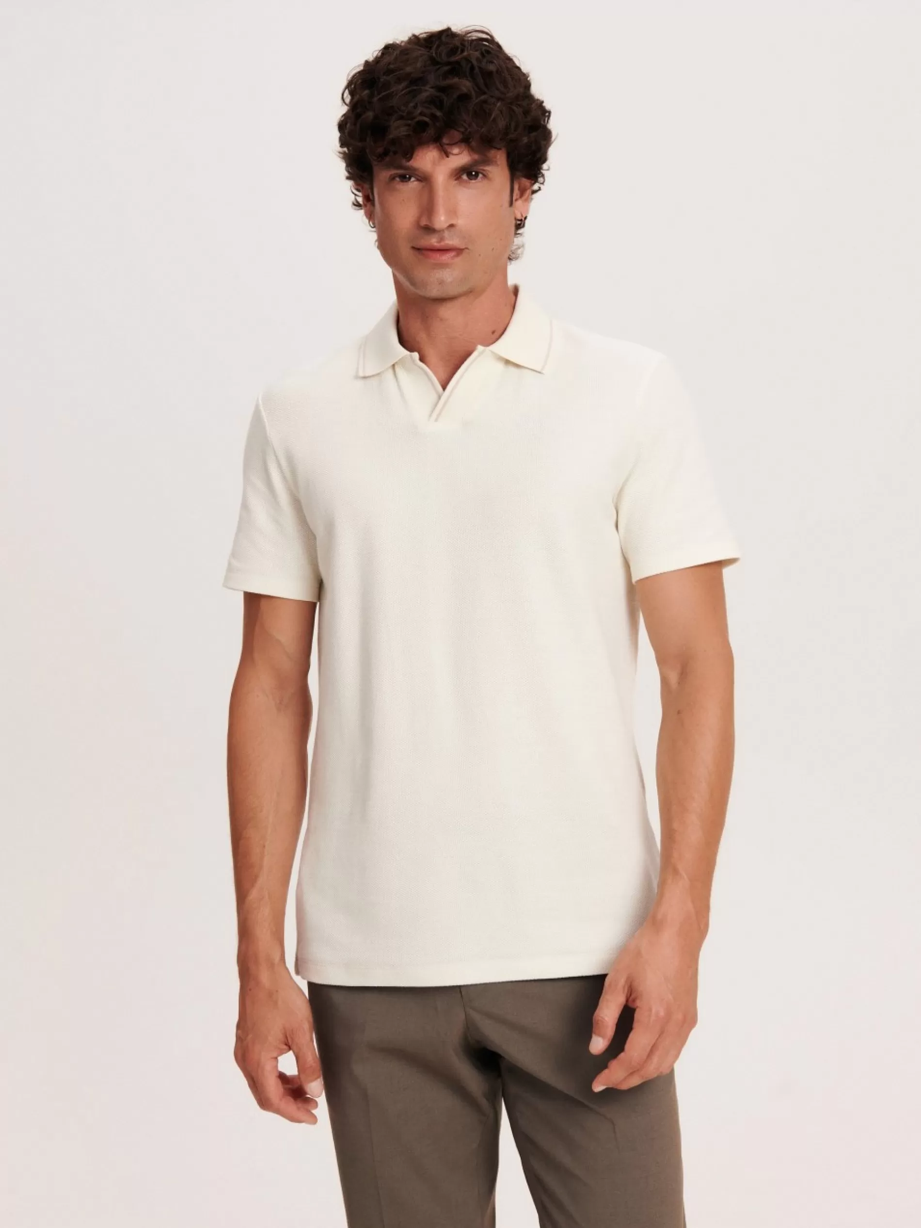 RESERVED Koszulka Polo Loose Fit Outlet