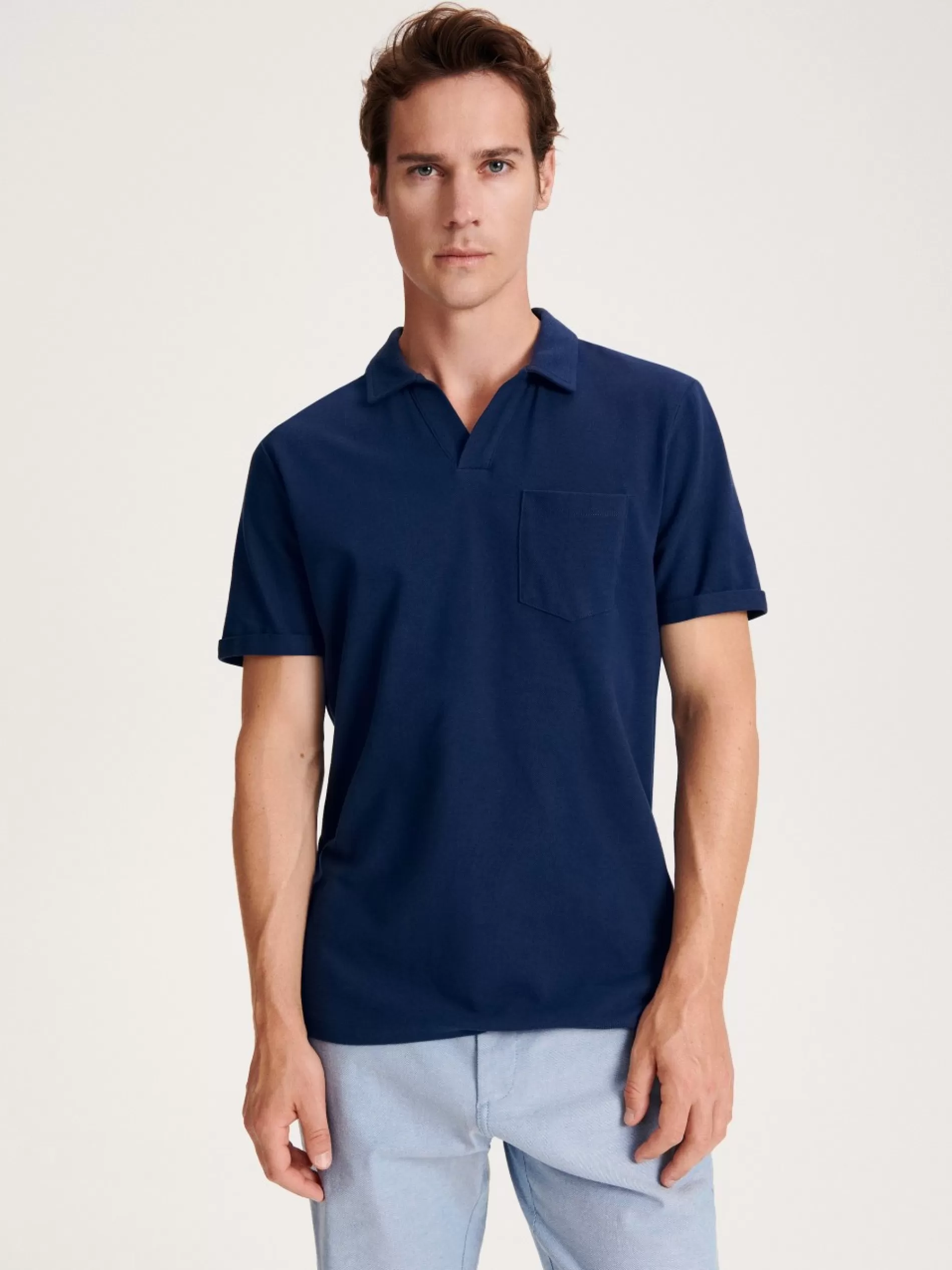 RESERVED Koszulka Polo Regular Fit Cheap