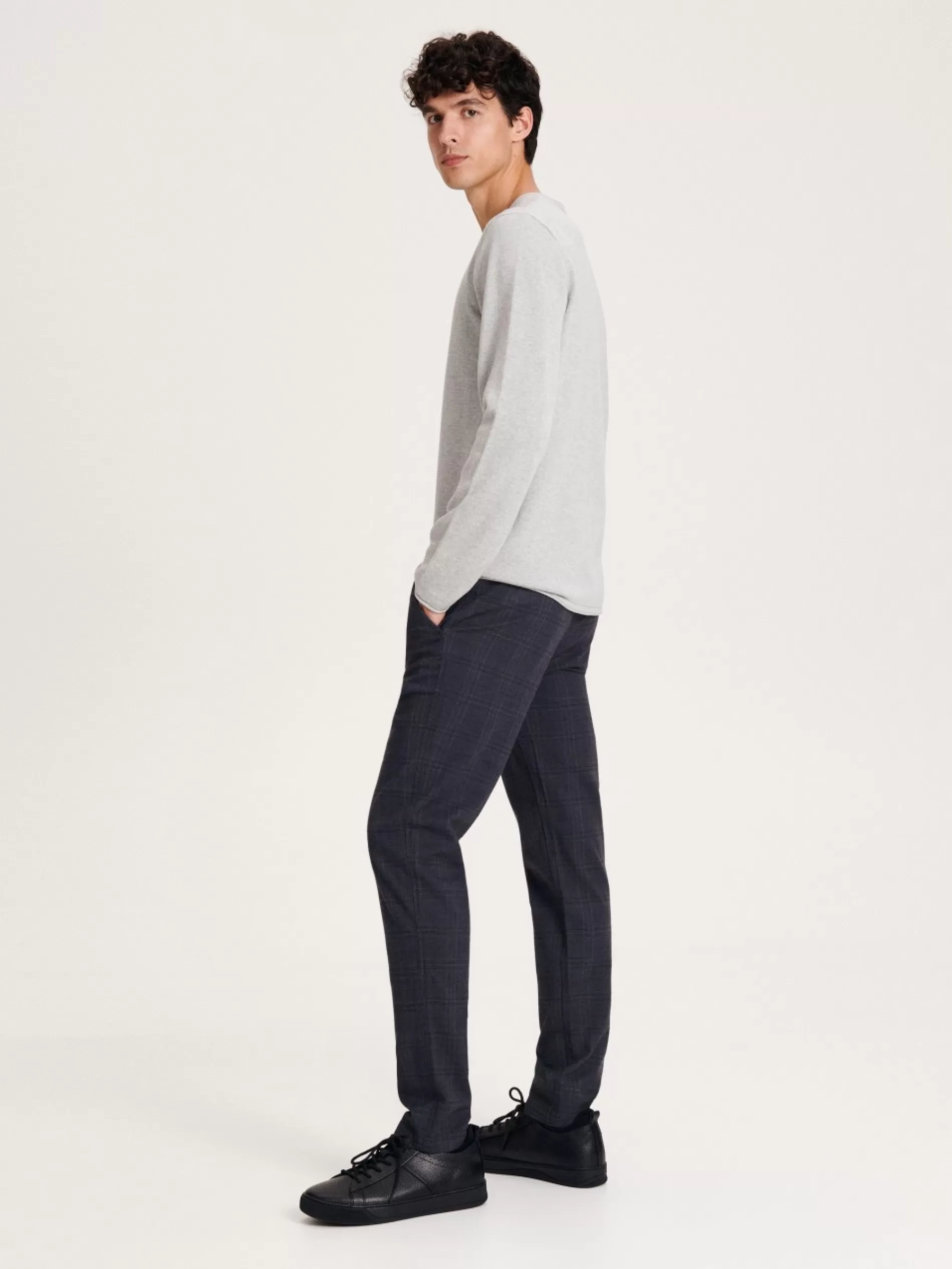 RESERVED Spodnie Chino Slim Outlet