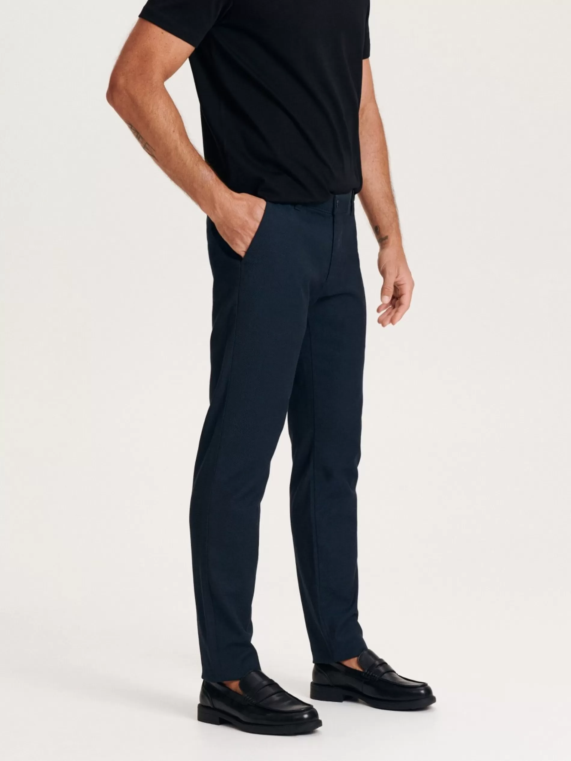 RESERVED Spodnie Chino Slim Fit Cheap