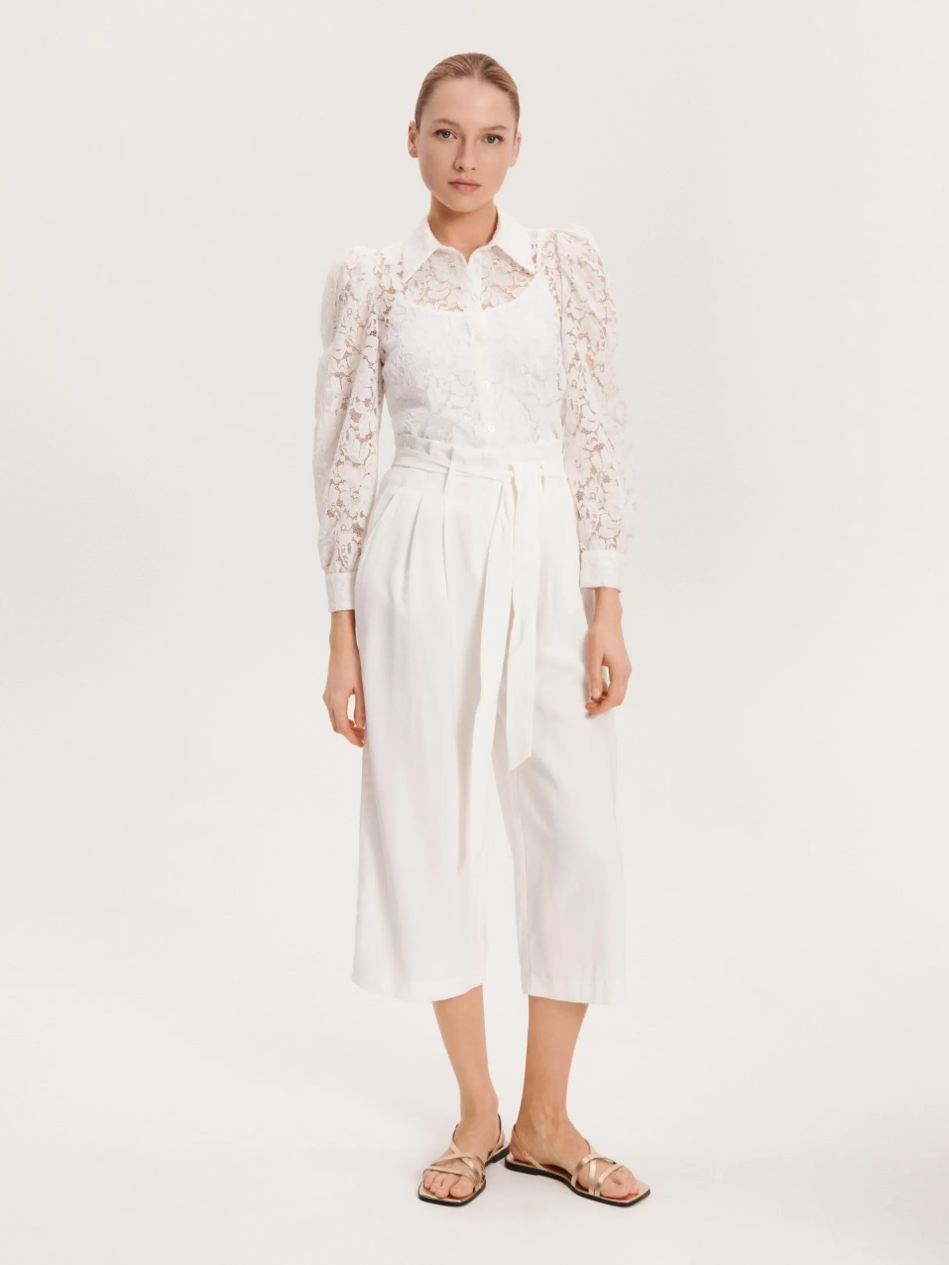 Spodnie Culotte Z Wiazaniem^RESERVED Clearance