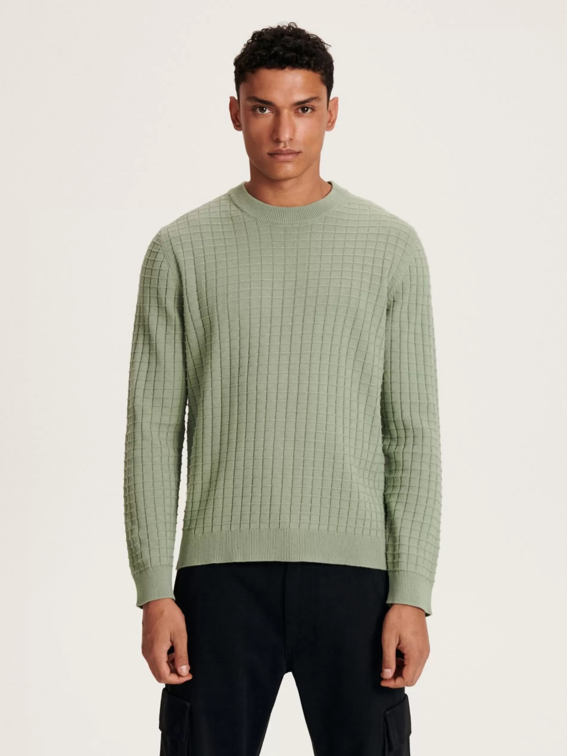 RESERVED Sweter Z Waflowym Splotem Online