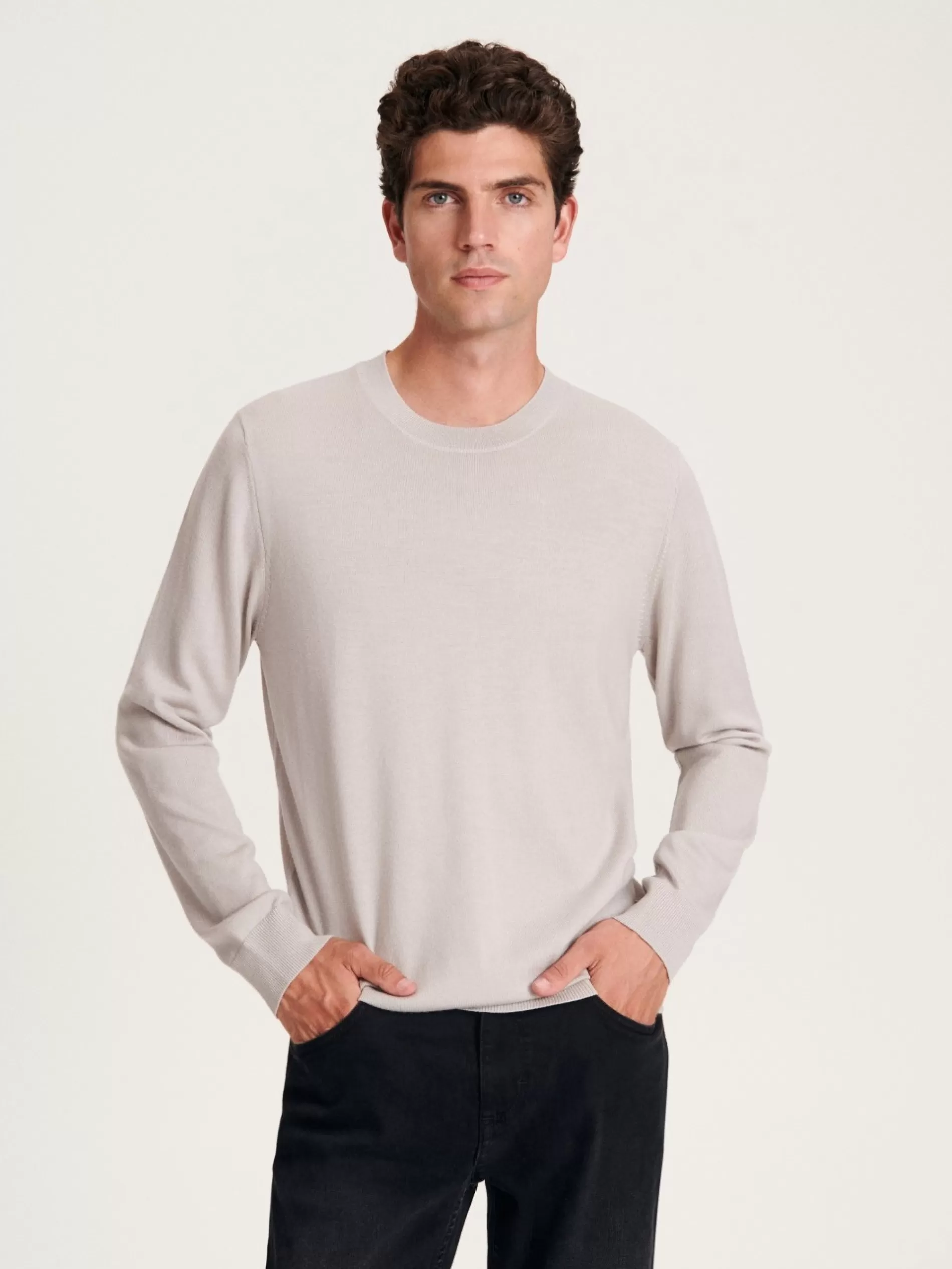 RESERVED Sweter Z Welny Merino Discount