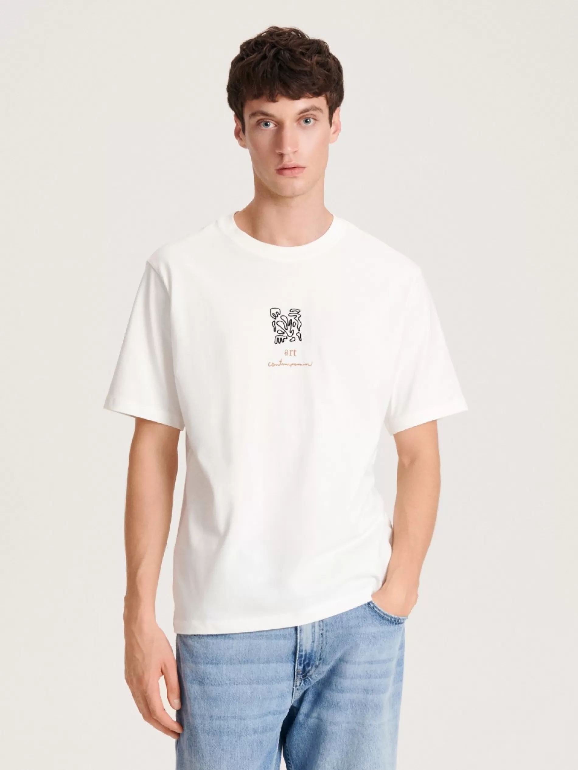 RESERVED T-Shirt Oversize Z Nadrukiem Online